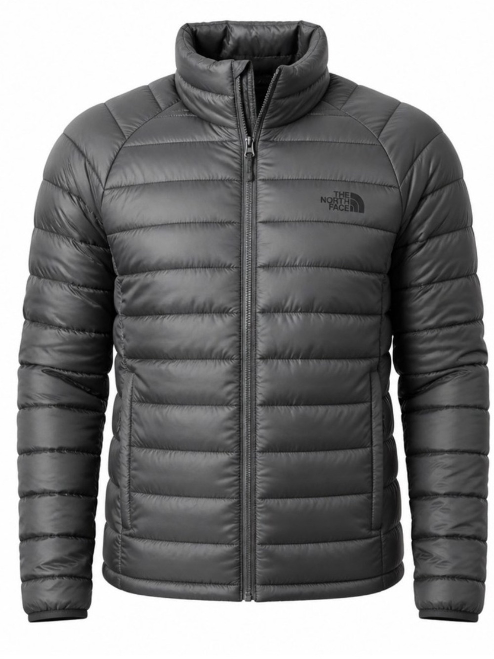 The North Face Men’s 700 Fill Goose Down Puffer Asphalt Gray Jacket, Size M